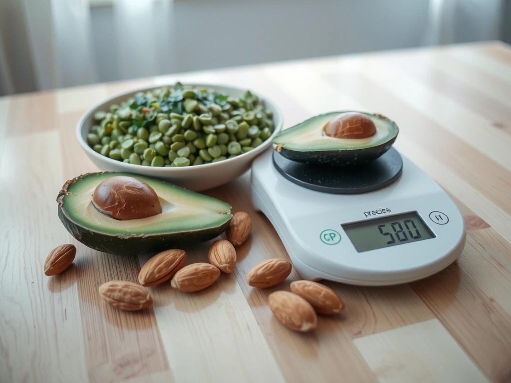 Balance de précision et ingrédients bruts